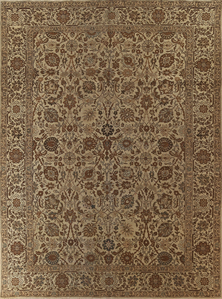 All-Over Floral Tabriz Persian Area Rug 9x11