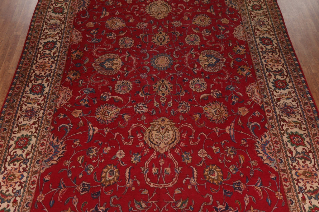 Large Red Wool Tabriz Persian Rug 10x16