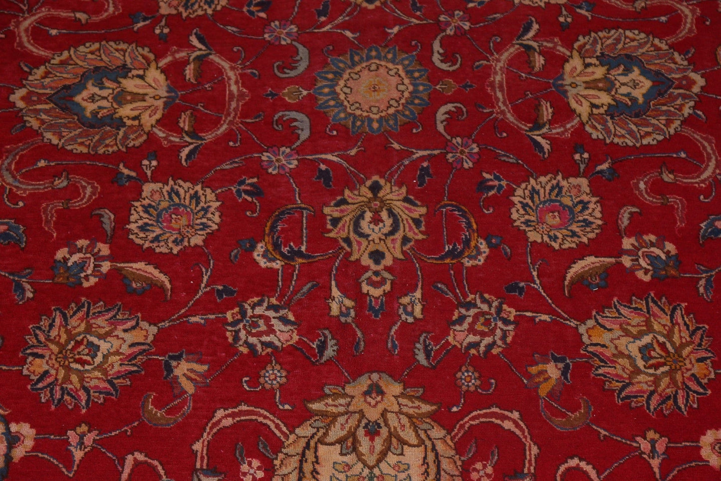 Large Red Wool Tabriz Persian Rug 10x16