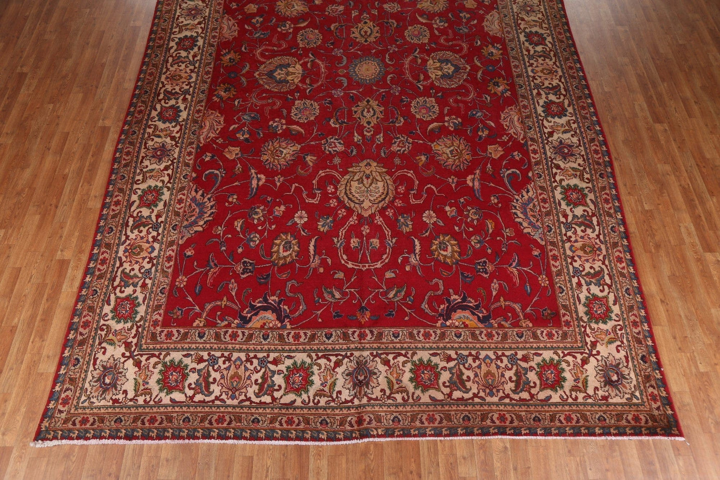 Large Red Wool Tabriz Persian Rug 10x16