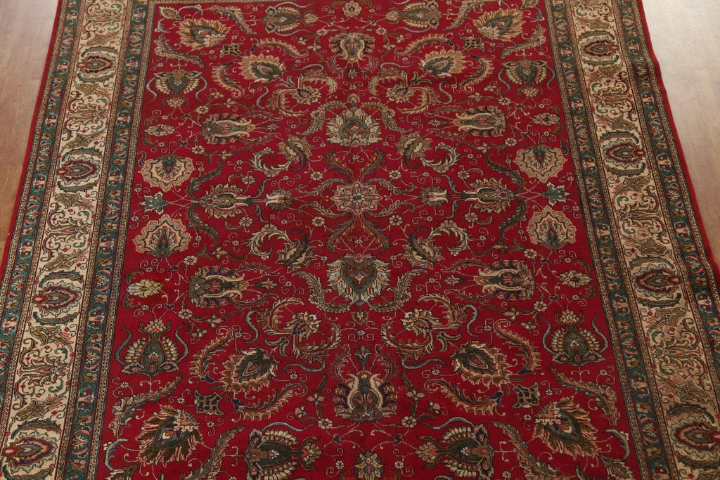 All-Over Floral Tabriz Persian Area Rug 10x12