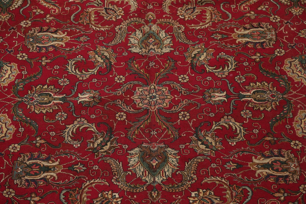 All-Over Floral Tabriz Persian Area Rug 10x12