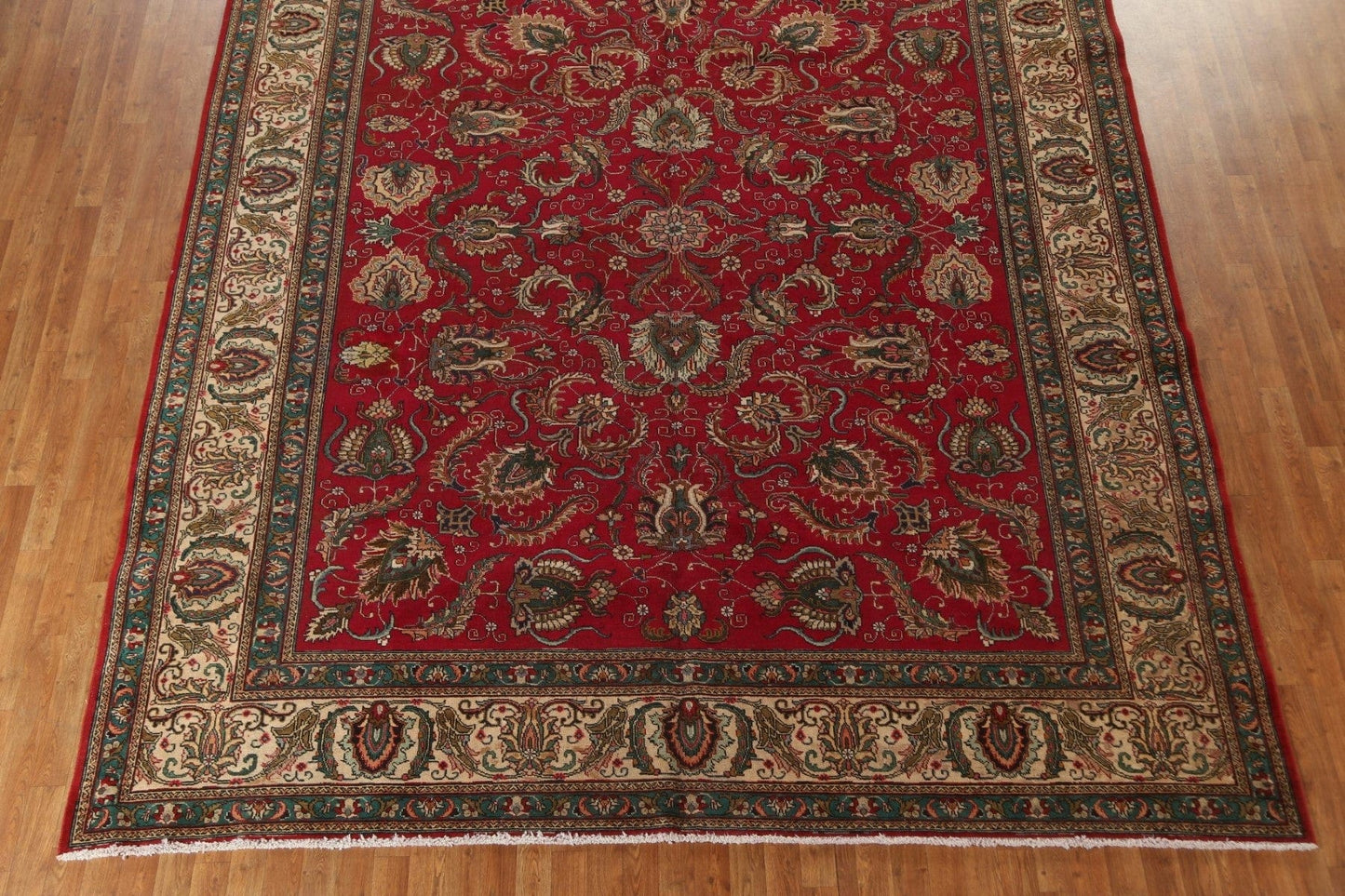 All-Over Floral Tabriz Persian Area Rug 10x12