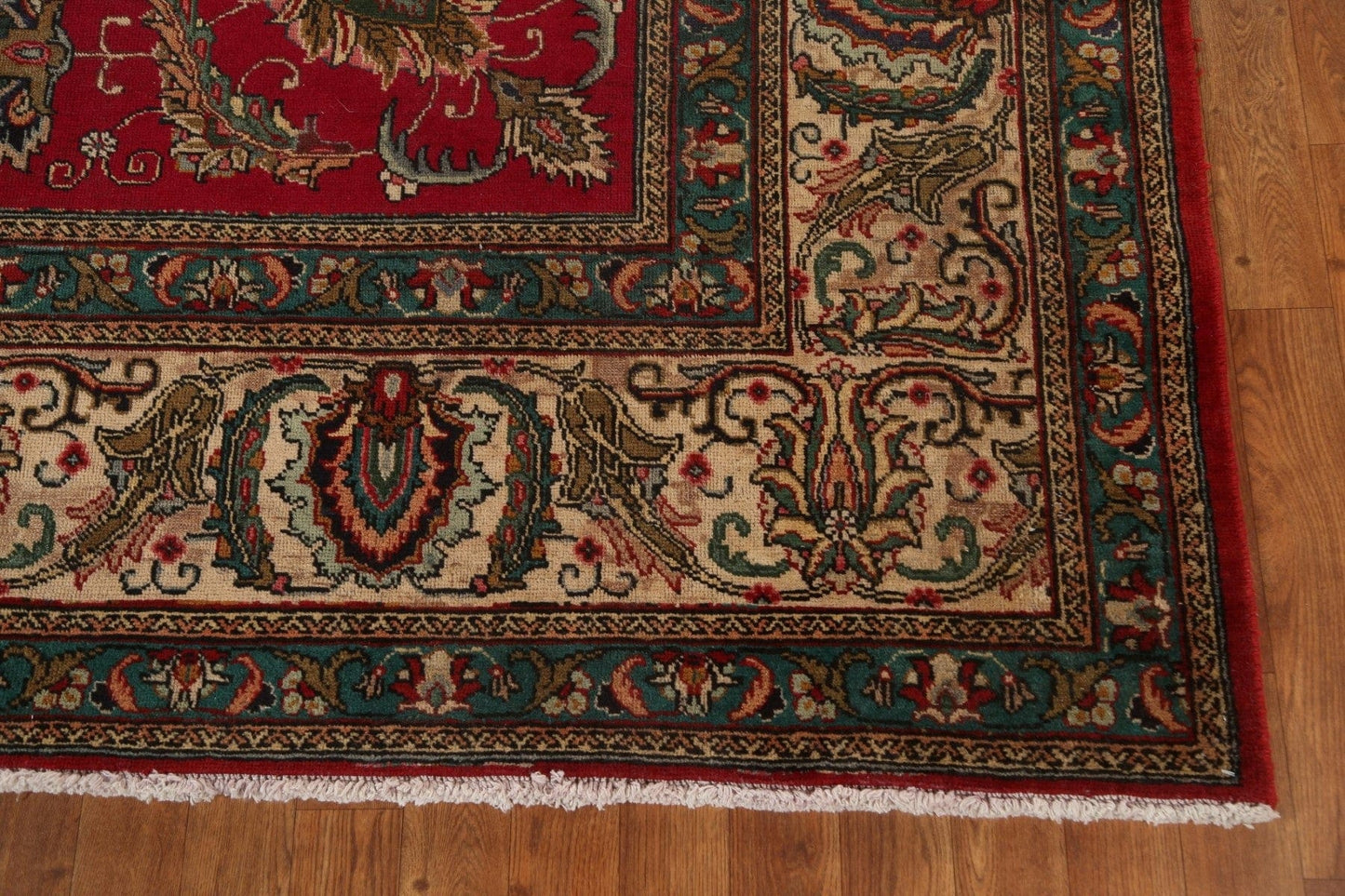 All-Over Floral Tabriz Persian Area Rug 10x12