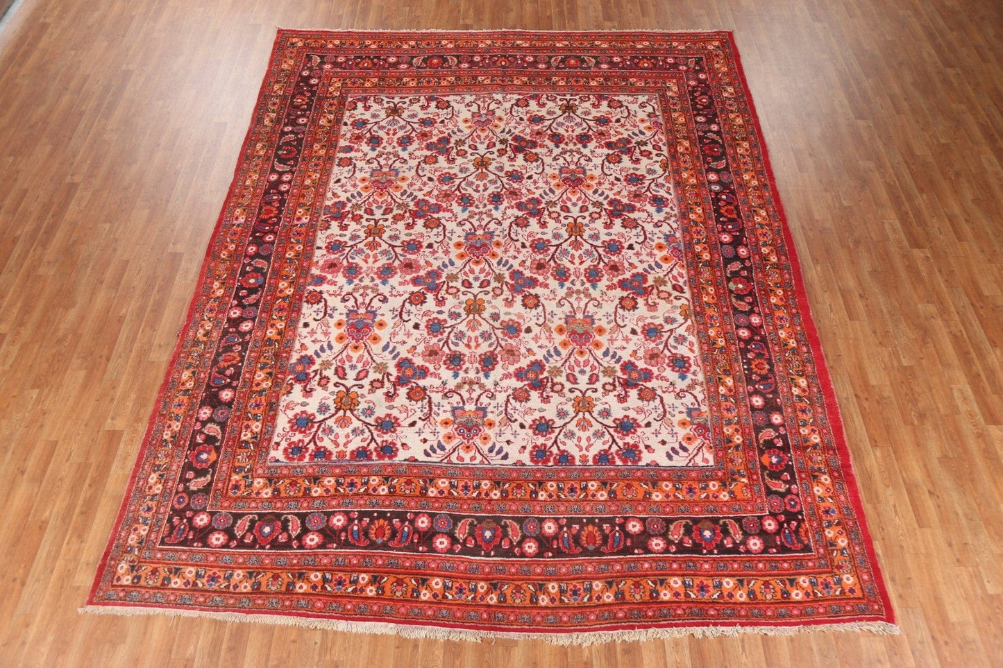 Vintage Wool Mood Persian Area Rug 9x12