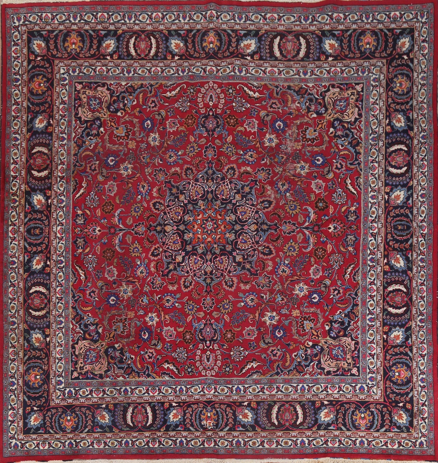 Mashad Persian Square Rug 10x10