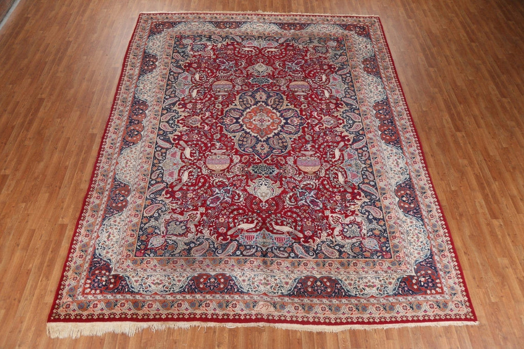 Red Wool Kashmar Persian Area Rug 10x13