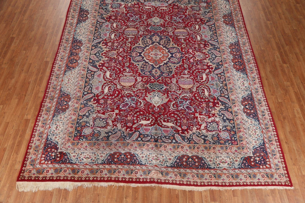 Red Wool Kashmar Persian Area Rug 10x13