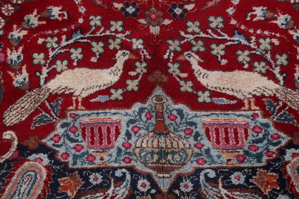 Red Wool Kashmar Persian Area Rug 10x13