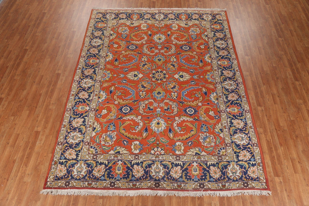 All-Over Floral Tabriz Persian Area Rug 8x11