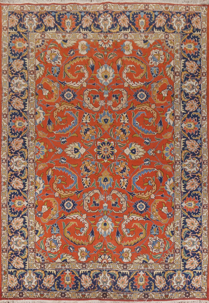 All-Over Floral Tabriz Persian Area Rug 8x11