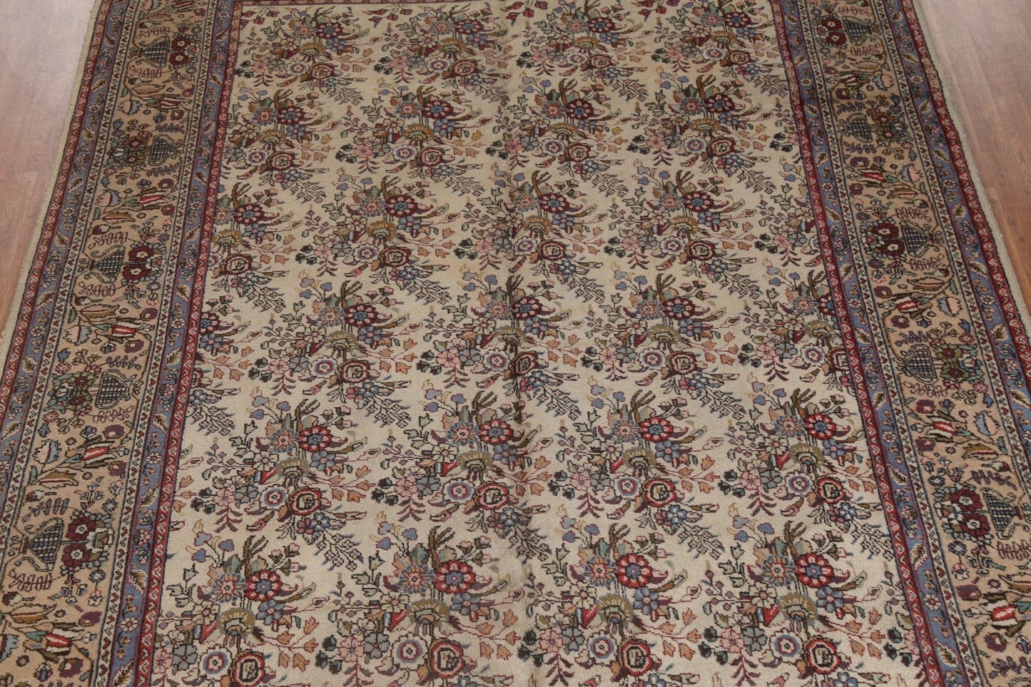 Floral Wool Tabriz Persian Area Rug 9x12