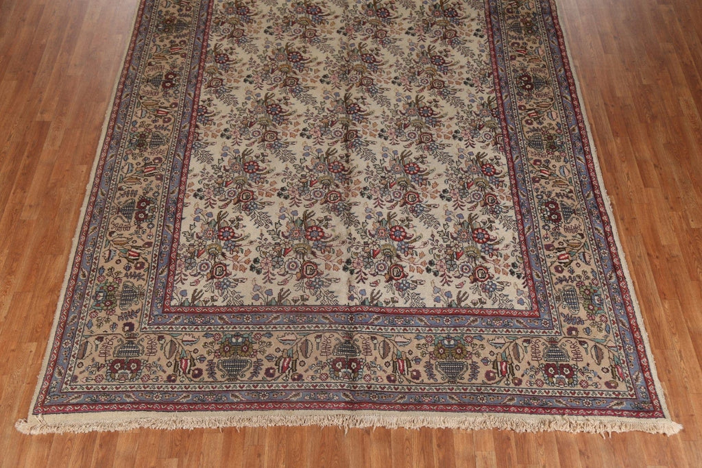 Floral Wool Tabriz Persian Area Rug 9x12