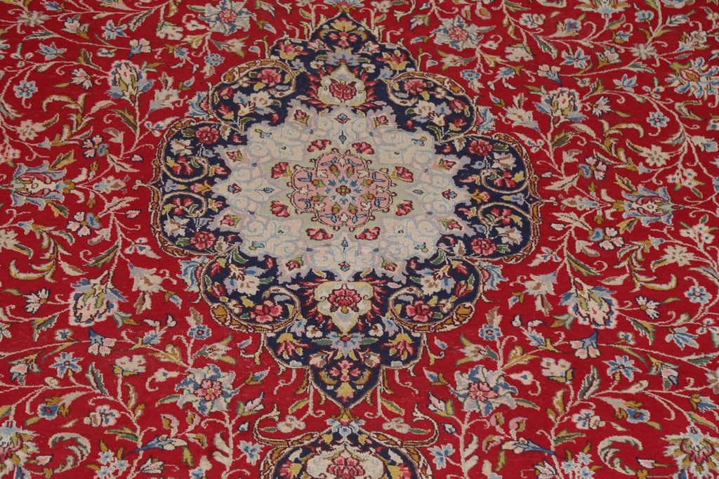 Vegetable Dye Red Kerman Large Persian Rug 11x16