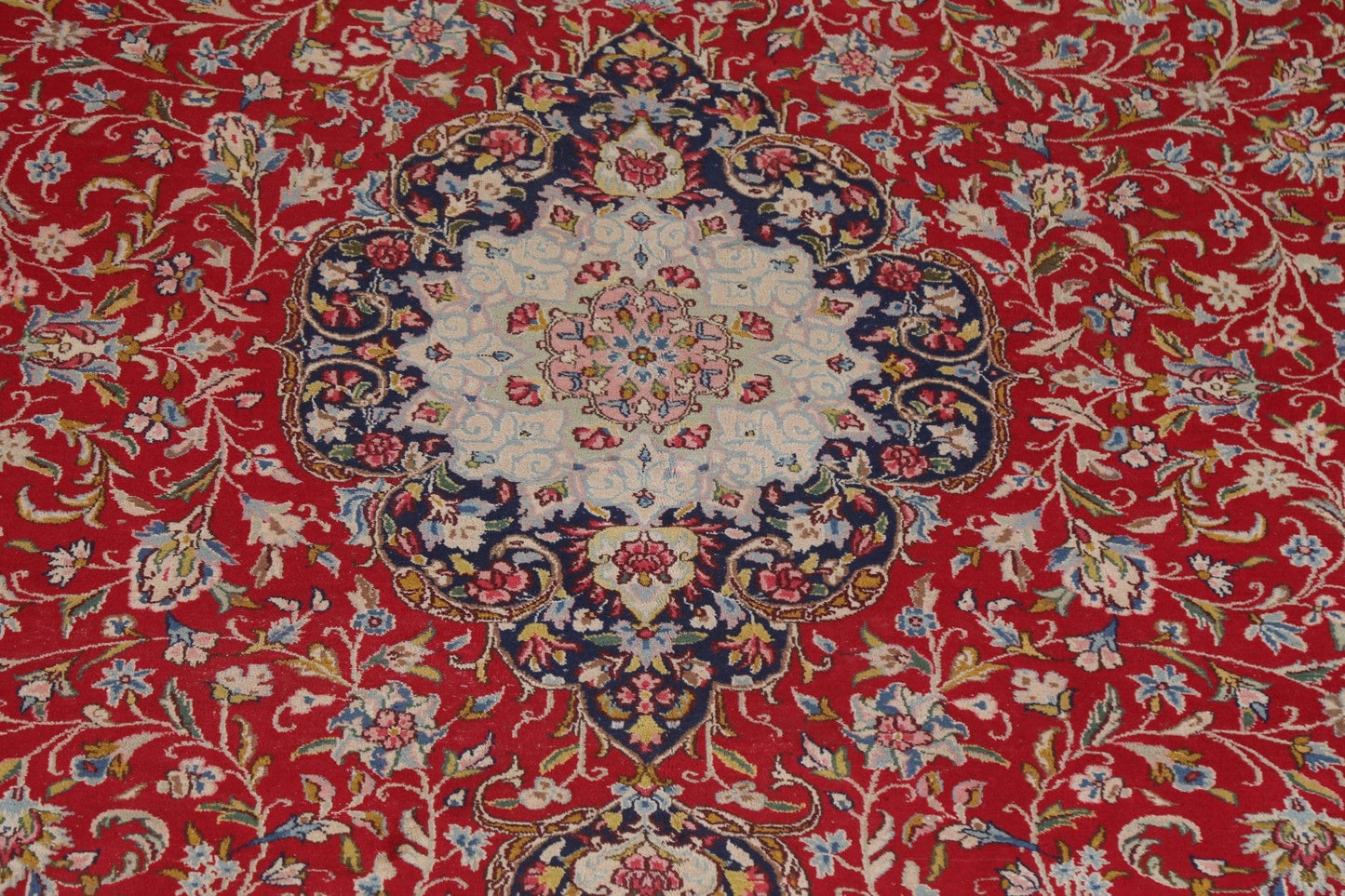 Vegetable Dye Red Kerman Large Persian Rug 11x16