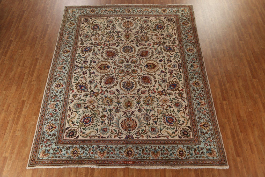 Handmade Floral Tabriz Persian Area Rug 10x13