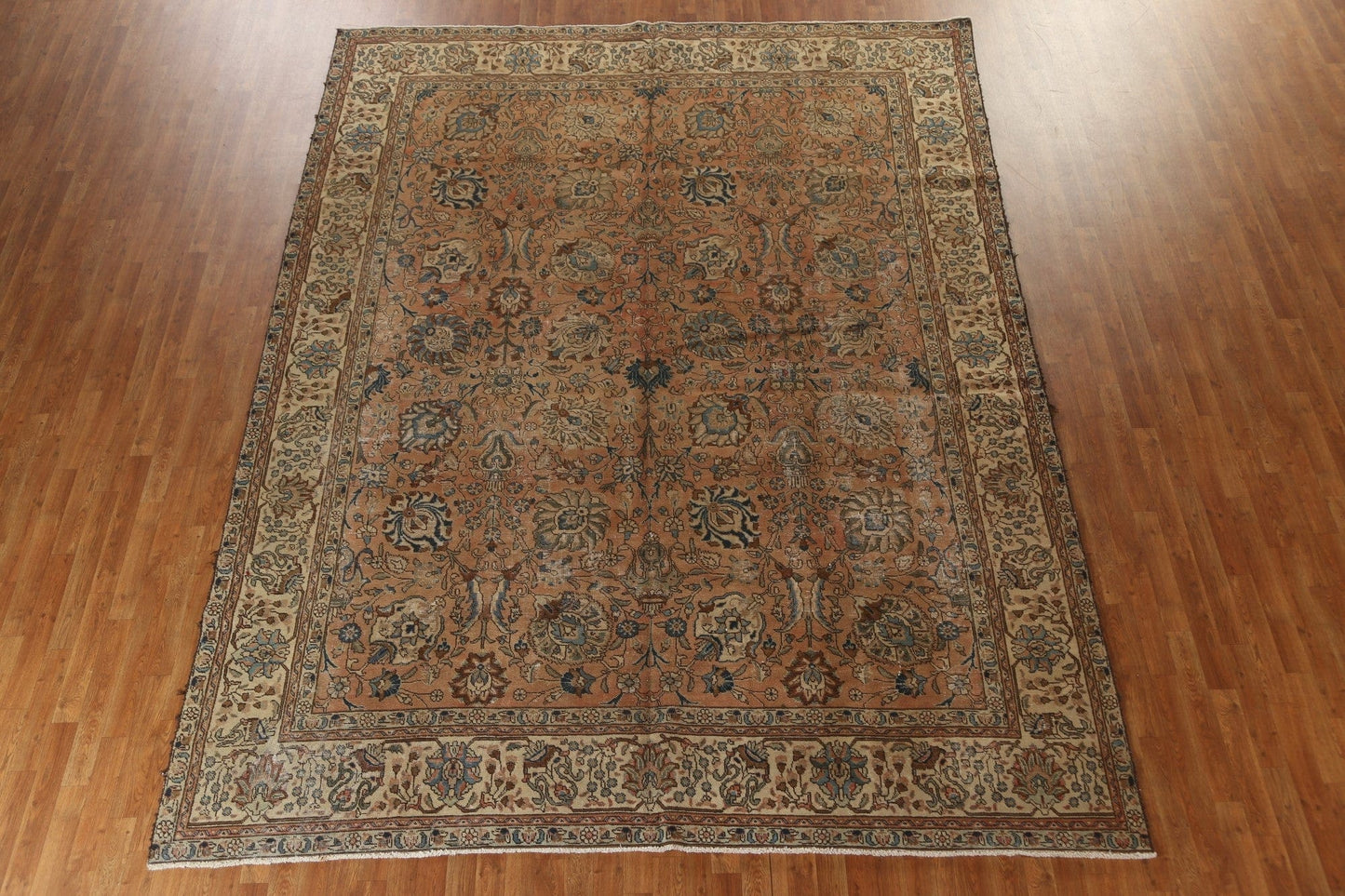 Vintage Wool Tabriz Persian Area Rug 10x13