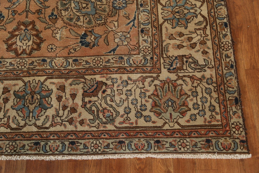 Vintage Wool Tabriz Persian Area Rug 10x13