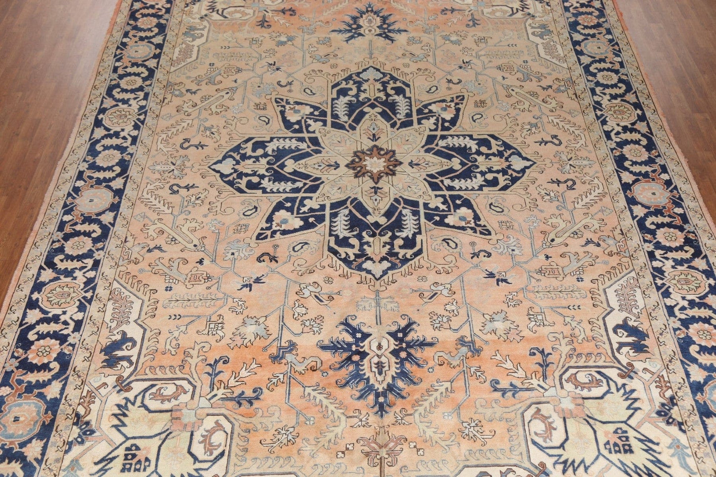 Vegetable Dye Wool Heriz Large Persian Rug 11x17