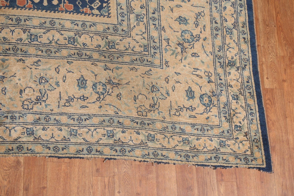 Pre-1900 Antique Vegetable Dye Mahal Persian Rug 11x15