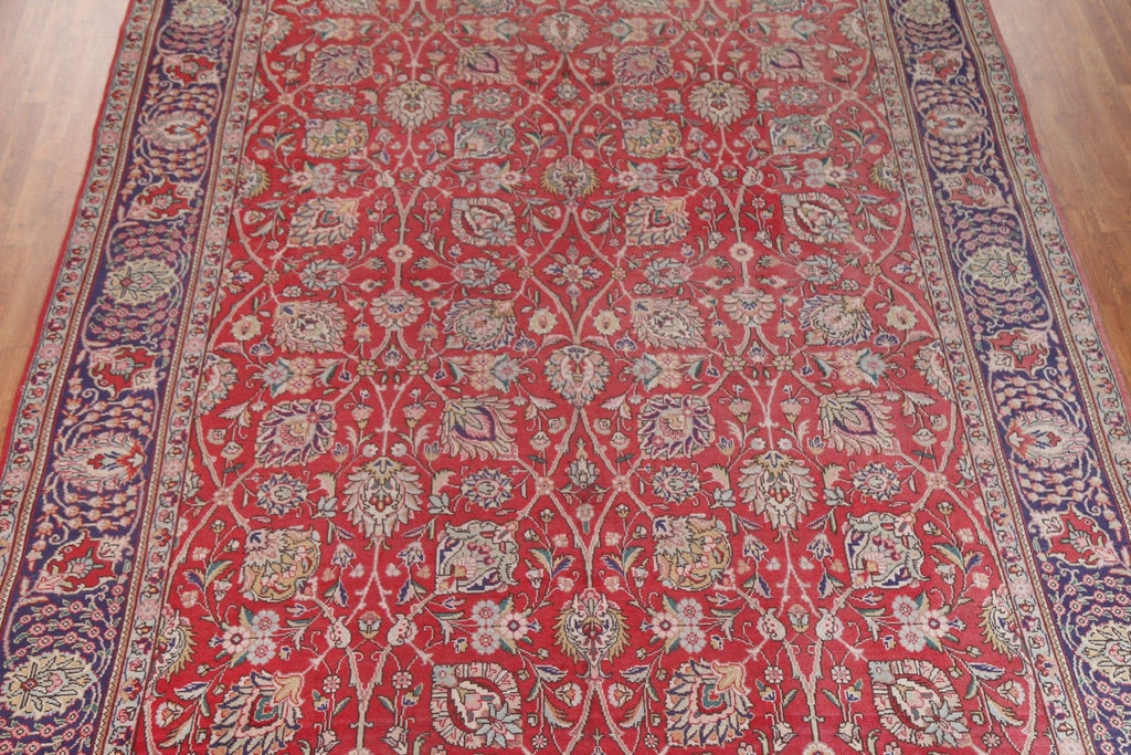 Red Wool Tabriz Persian Area Rug 10x13