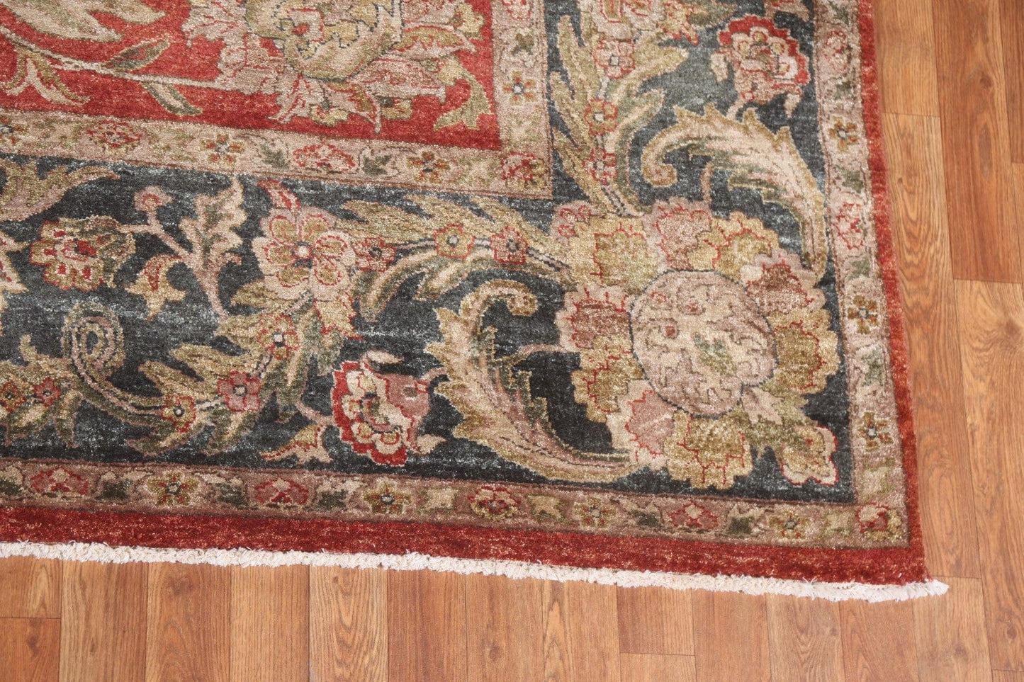 Red Floral Wool Agra Oriental Area Rug 8x10