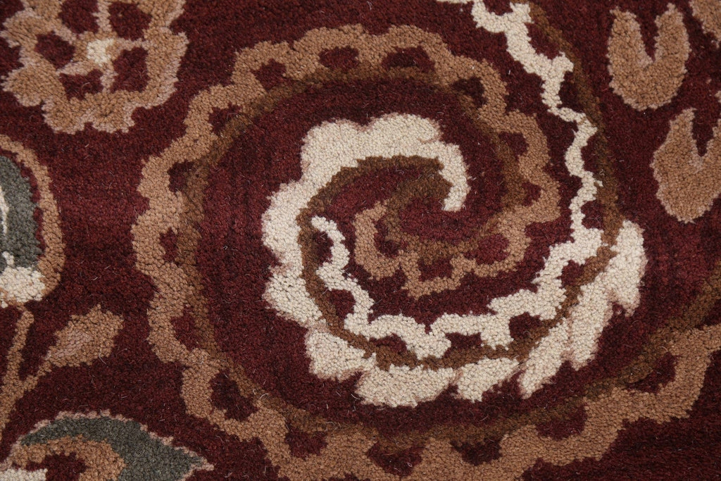 Paisley Agra Oriental Area Rug 5x5 Round