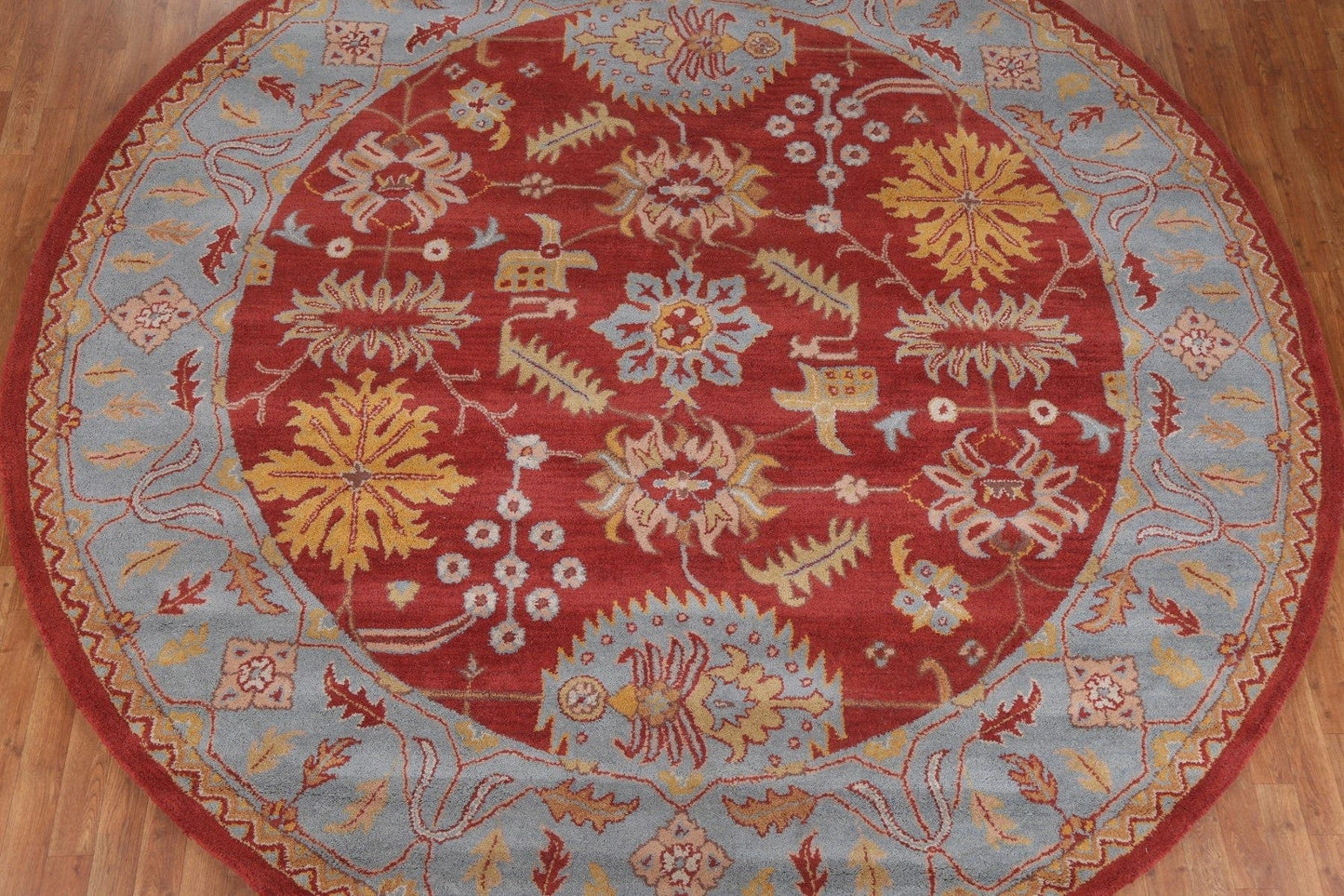 Geometric Agra Oriental Round Rug 10x10