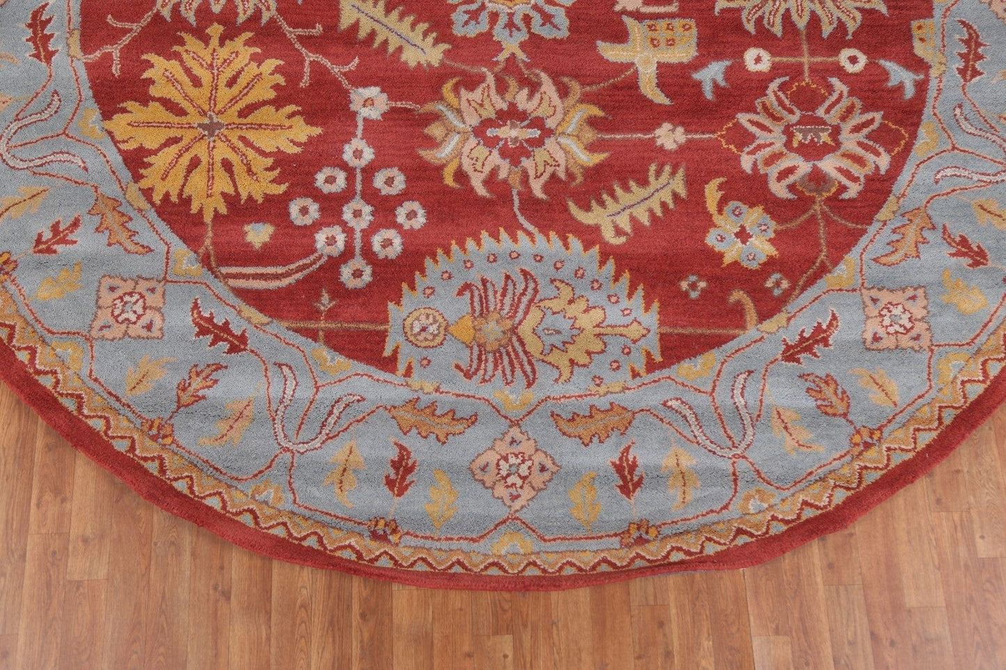 Geometric Agra Oriental Round Rug 10x10