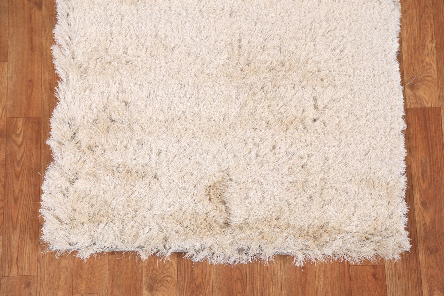 Solid Shaggy Oriental Runner Rug 3x9