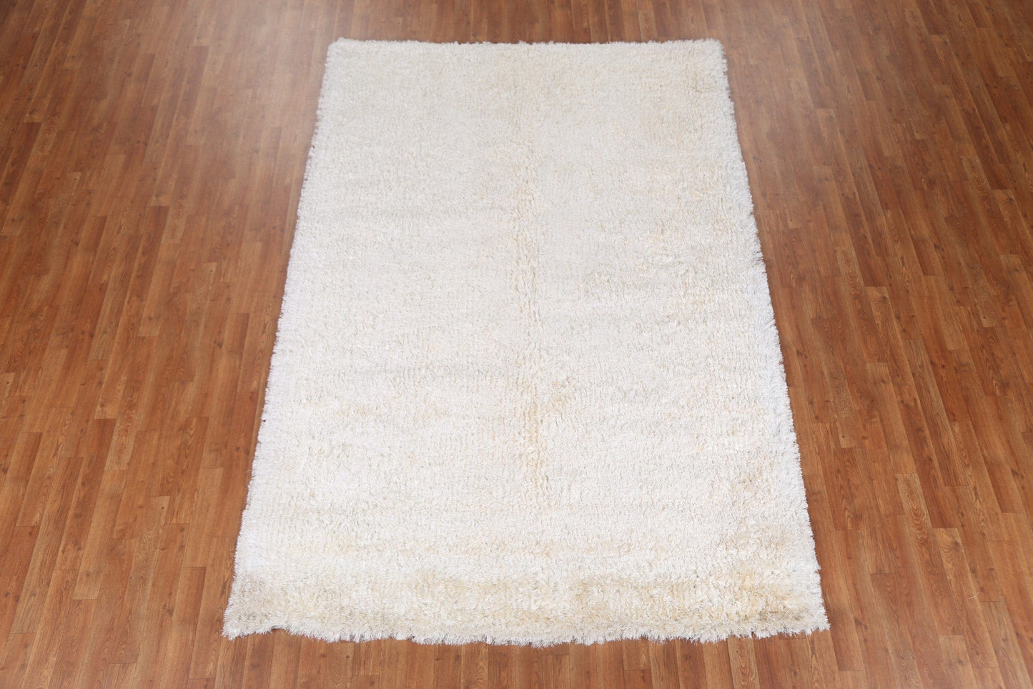 Solid Plush Shaggy Oriental Area Rug 6x9