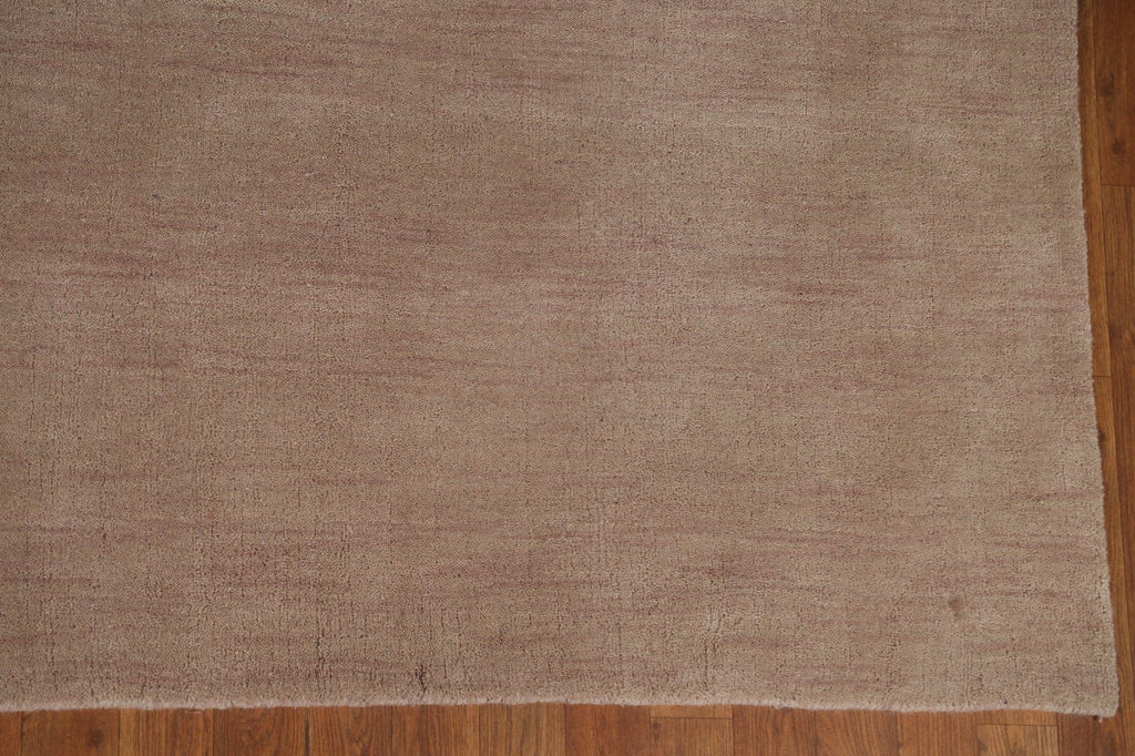 Solid Gabbeh Square Area Rug 10x10