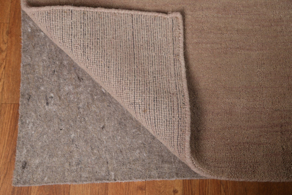 Solid Gabbeh Square Area Rug 10x10