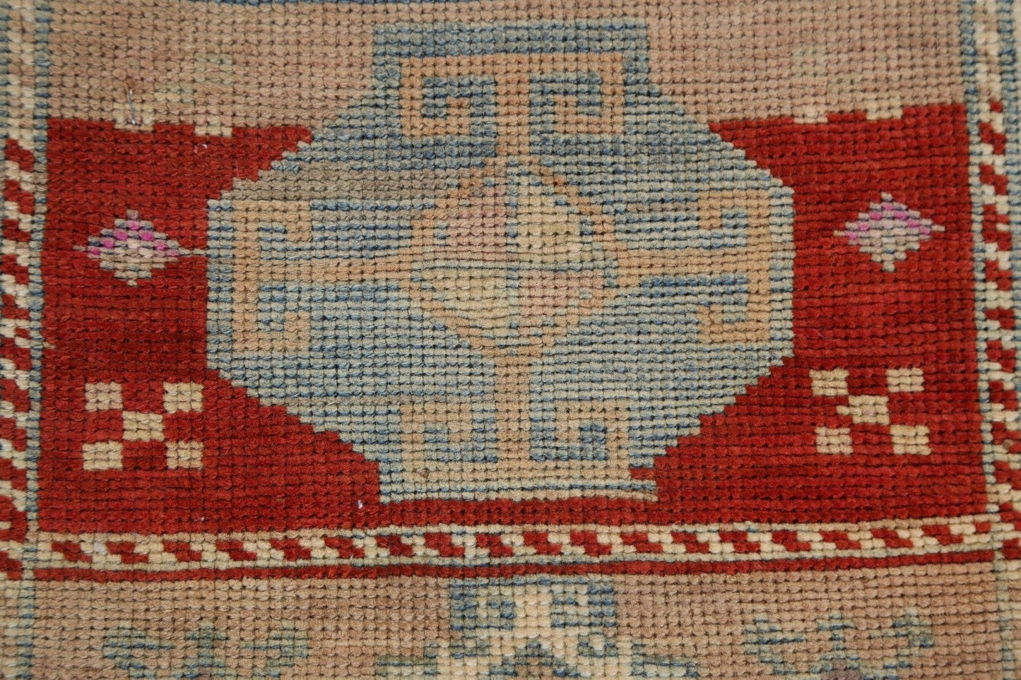 Hand-Knotted Anatolian Oriental Wool Turkish Rug 1x2