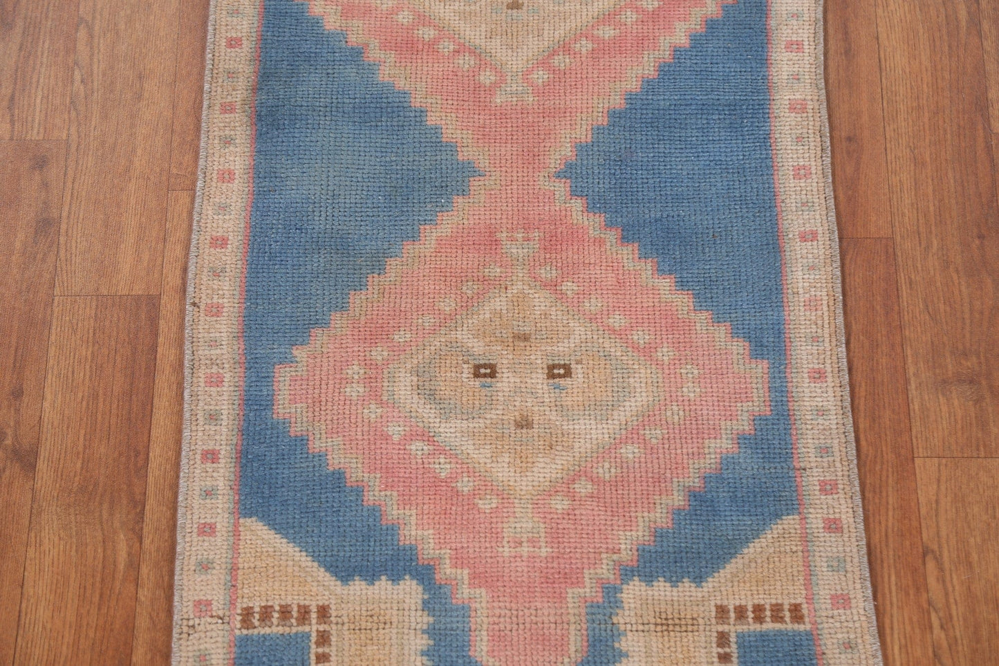 Geometric Anatolian Turkish Wool Rug 2x4