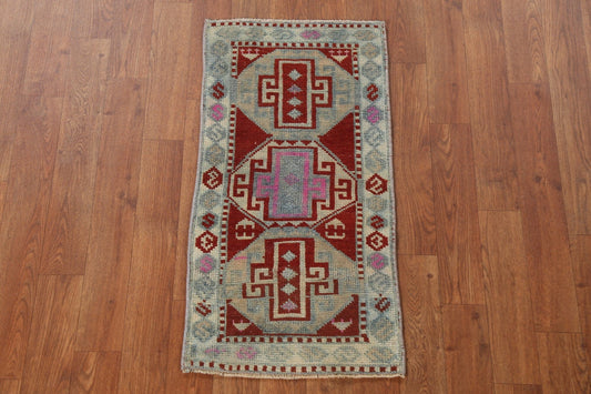 Handmade Anatolian Turkish Wool Rug 1x3