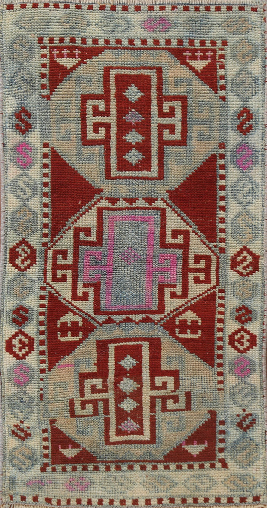 Handmade Anatolian Turkish Wool Rug 1x3