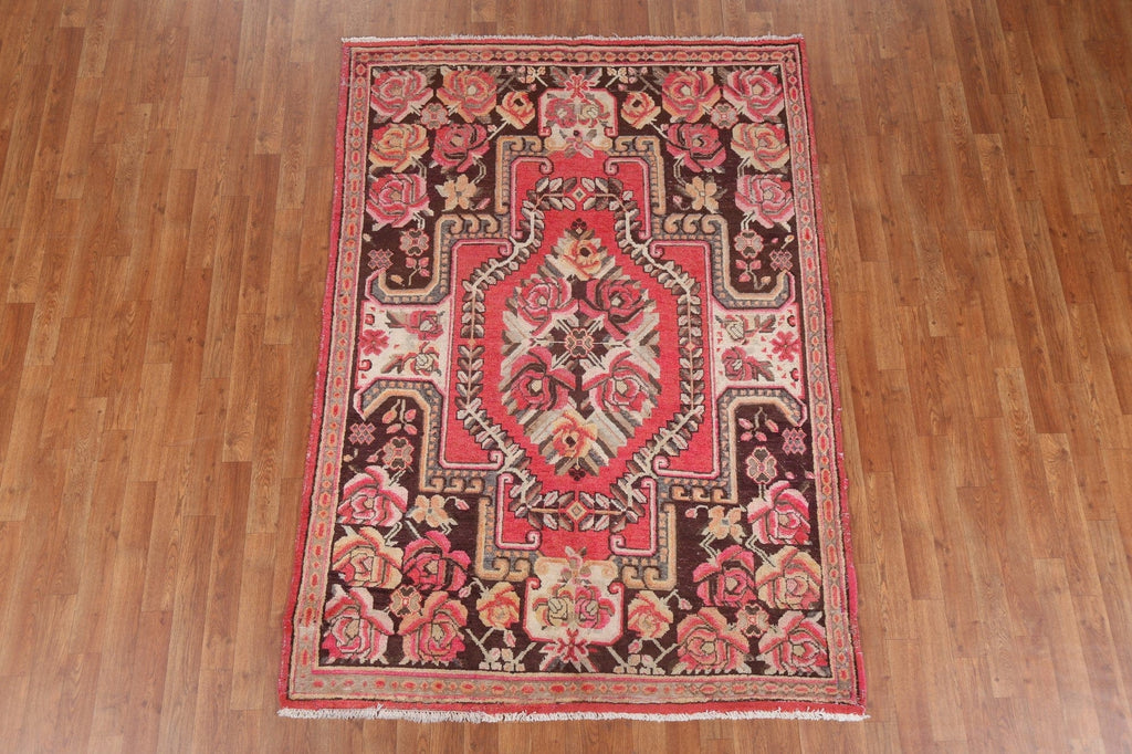 Antique Vegetable Dye Khotan Oriental Area Rug 5x7