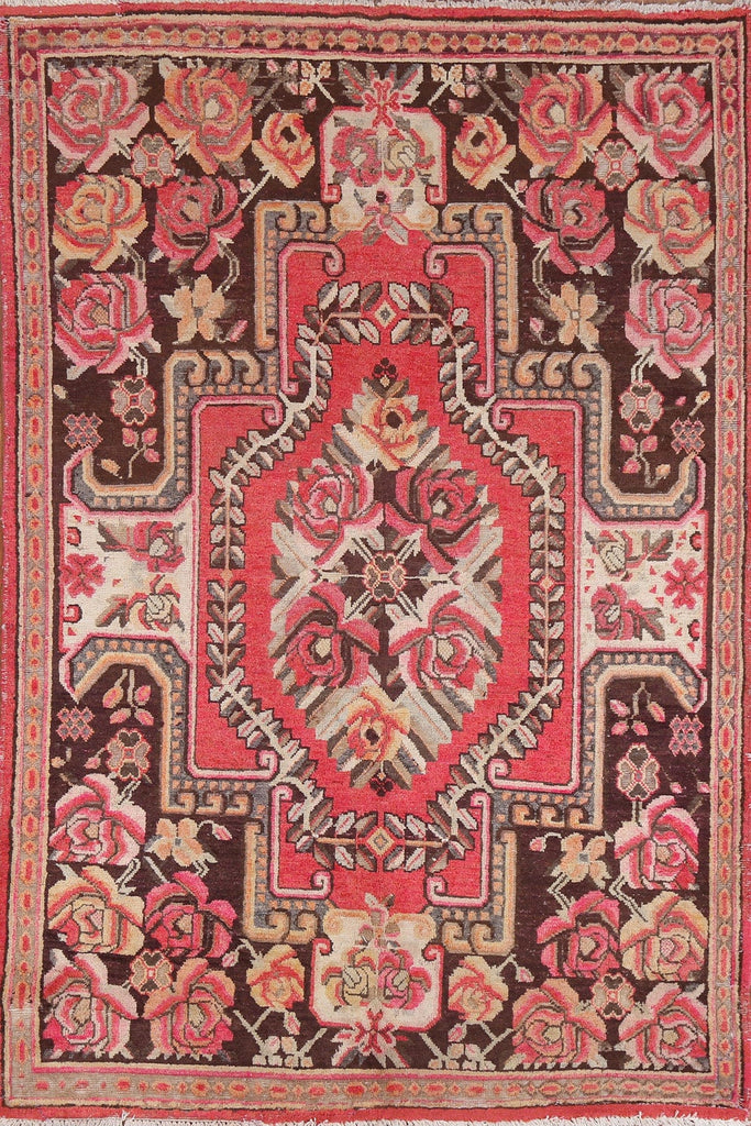 Antique Vegetable Dye Khotan Oriental Area Rug 5x7