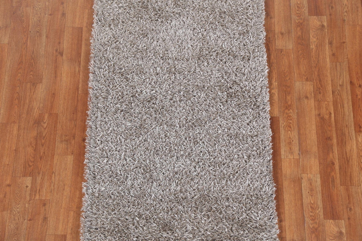 Champagne Contemporary Shaggy Oriental Area Rug 3x5