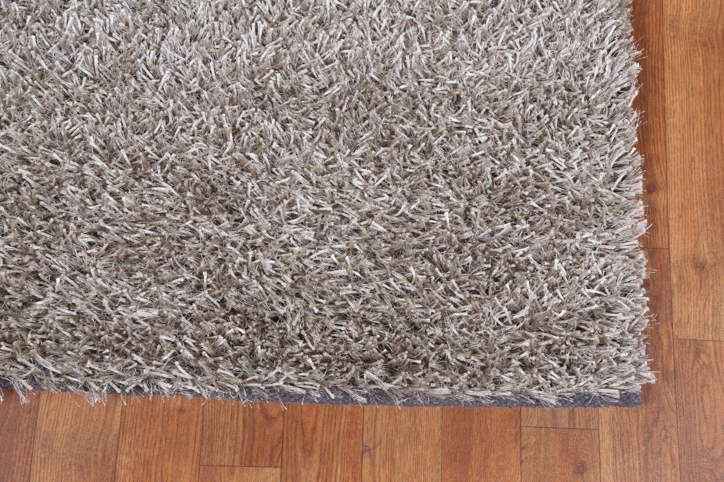 Champagne Contemporary Shaggy Oriental Area Rug 3x5