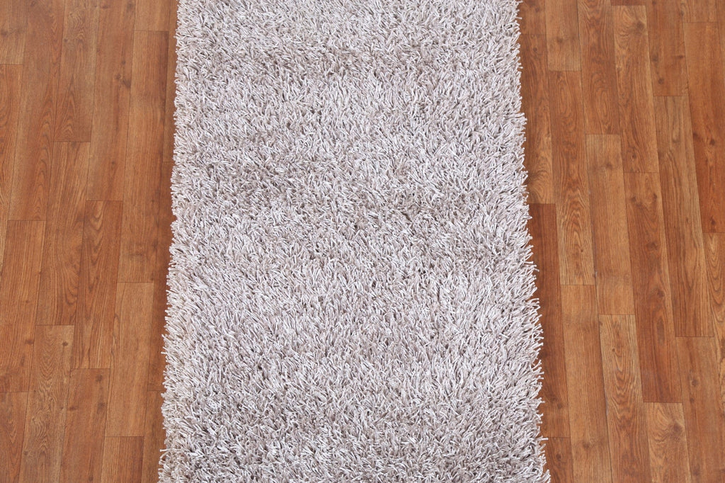 Contemporary Shaggy Oriental Area Rug 3x5