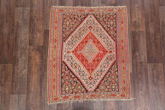 4x4 Kilim Senneh Bidjar Persian Area Rug