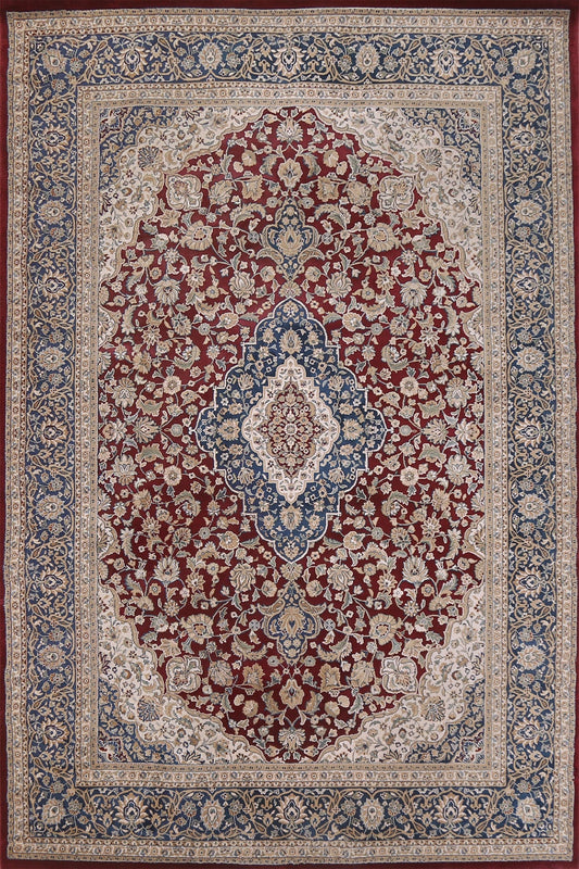 Red Floral Tabriz Turkish Area Rug 8x11