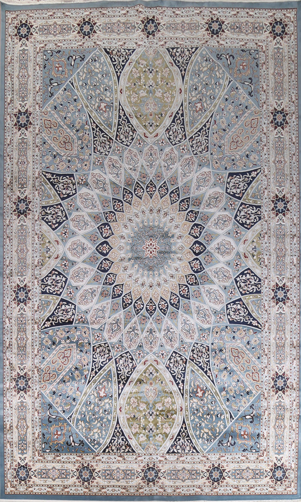 Palace Size Geometric Tabriz Turkish Rug 13x20