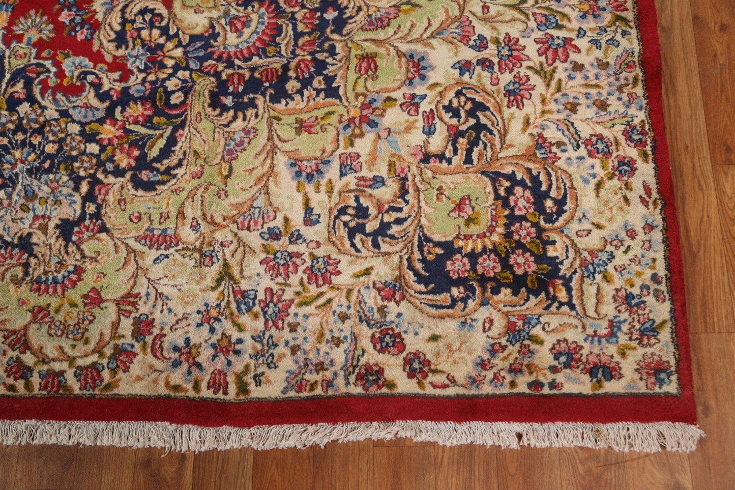 Vegetable Dye Large Red Kerman Persian Rug 10x15