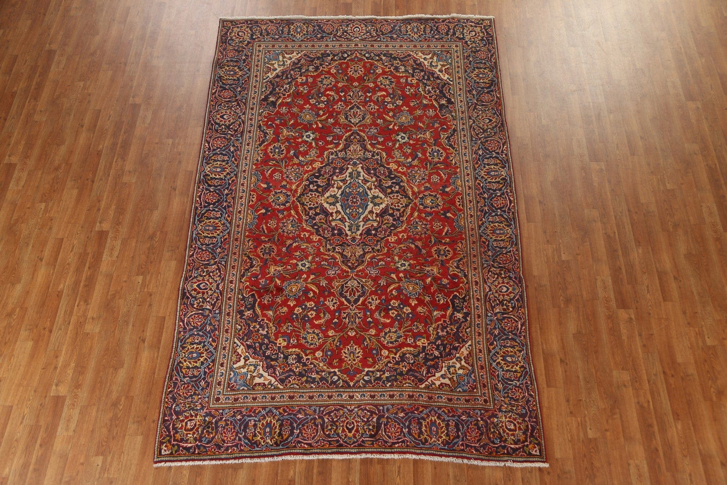 Traditional Floral Kashan Persian Area Rug 6x10