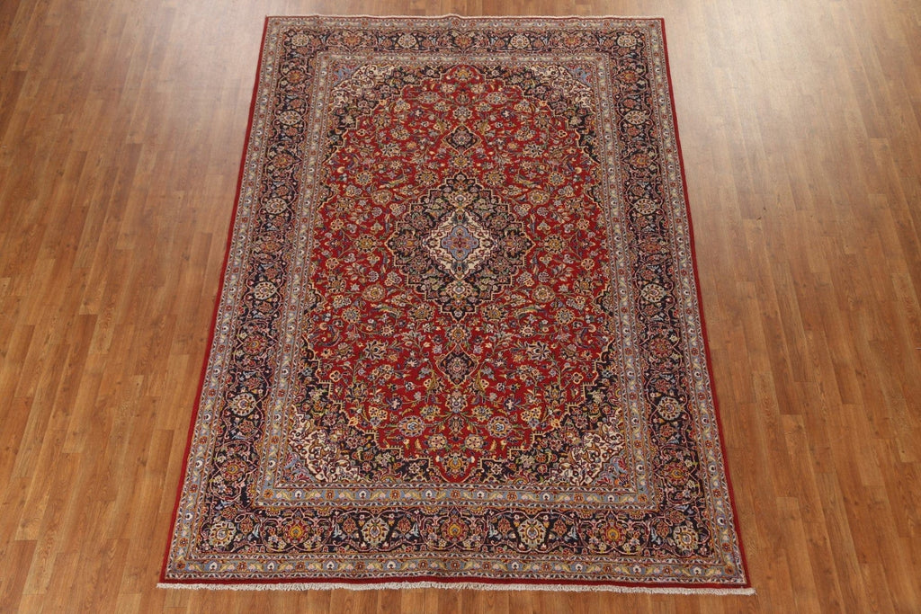 Traditional Red Kashan Persian Area Rug 7x10