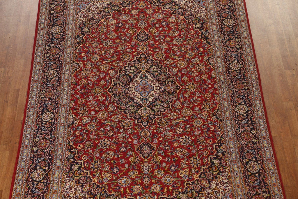 Traditional Red Kashan Persian Area Rug 7x10