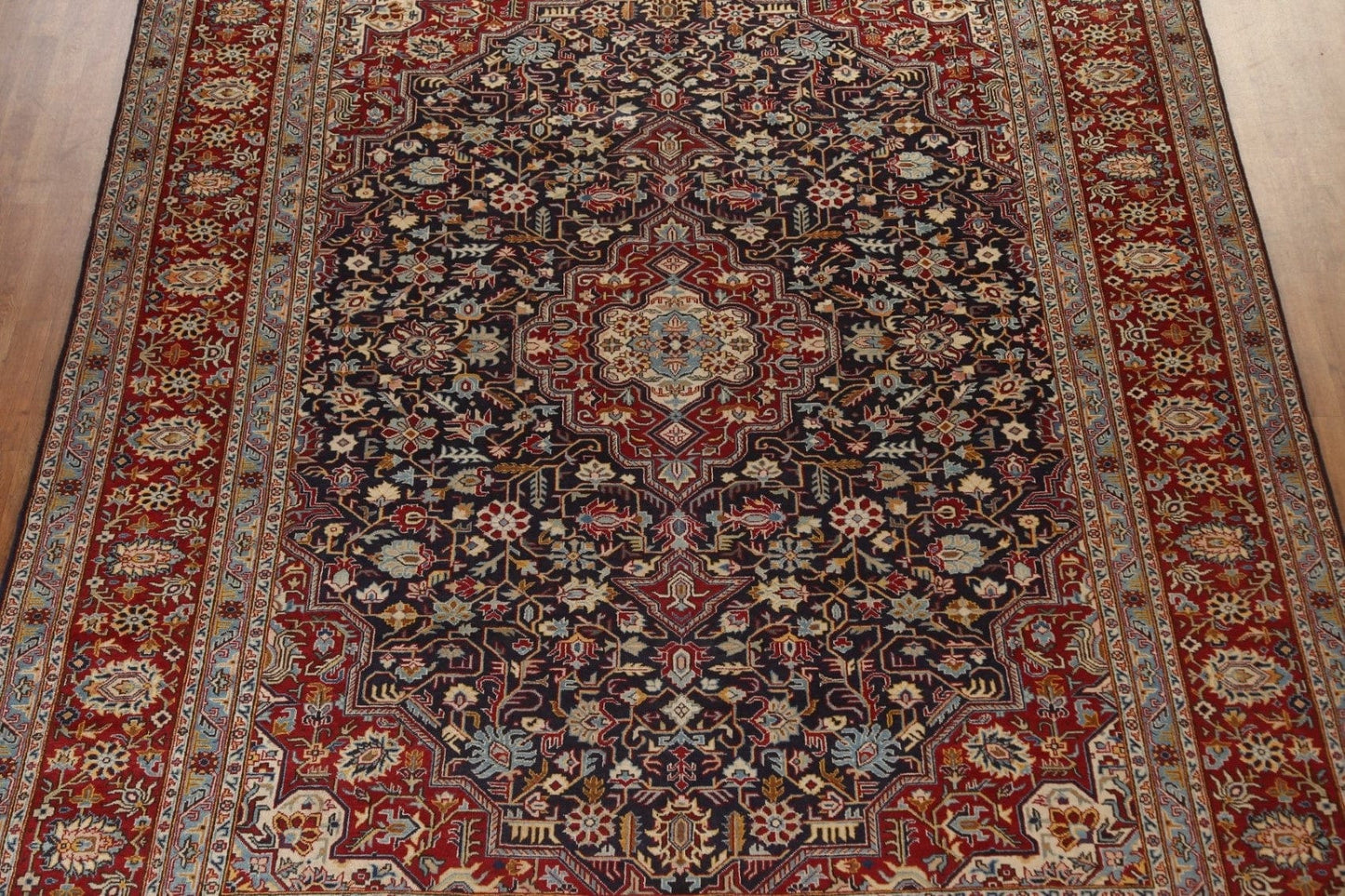 Vintage Wool Najafabad Persian Area Rug 10x13